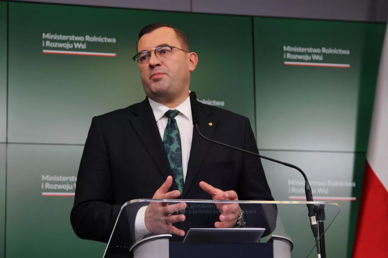 Konferencja prasowa ministra rolnictwa 31 października 