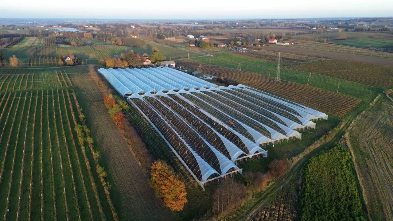 Tunel do uprawy malin