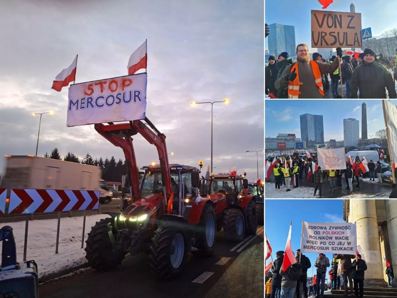 Protest rolników paraliżuje Warszawę. Setki ciągników na wjazdach do miasta [RELACJA]