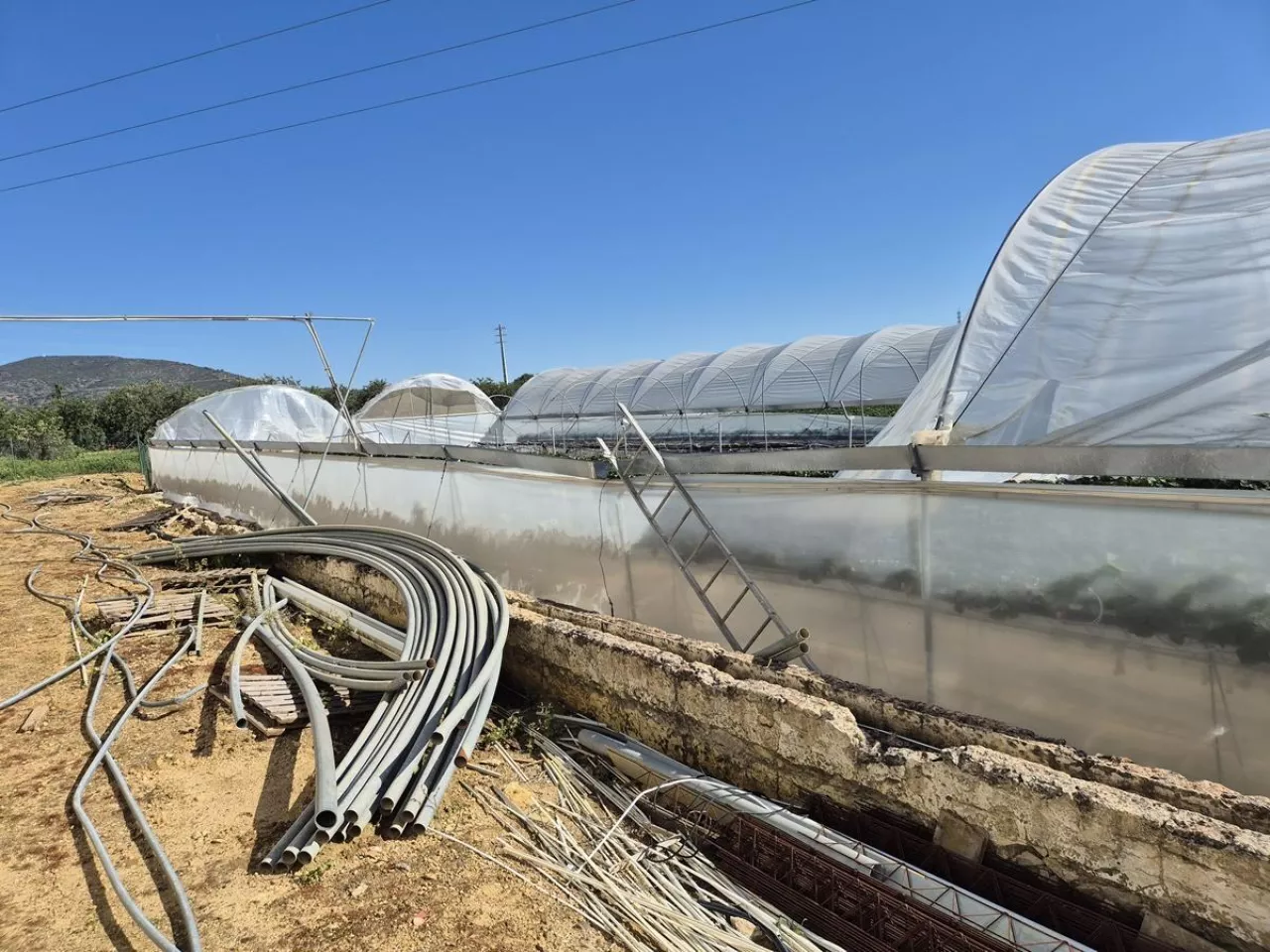 Uszkodzone tunele po burzy