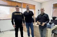 Przedstawiciele Witabo. Od lewej: Arkadiusz Widomski, Piotr Jakóbczyk, Rafał Gil